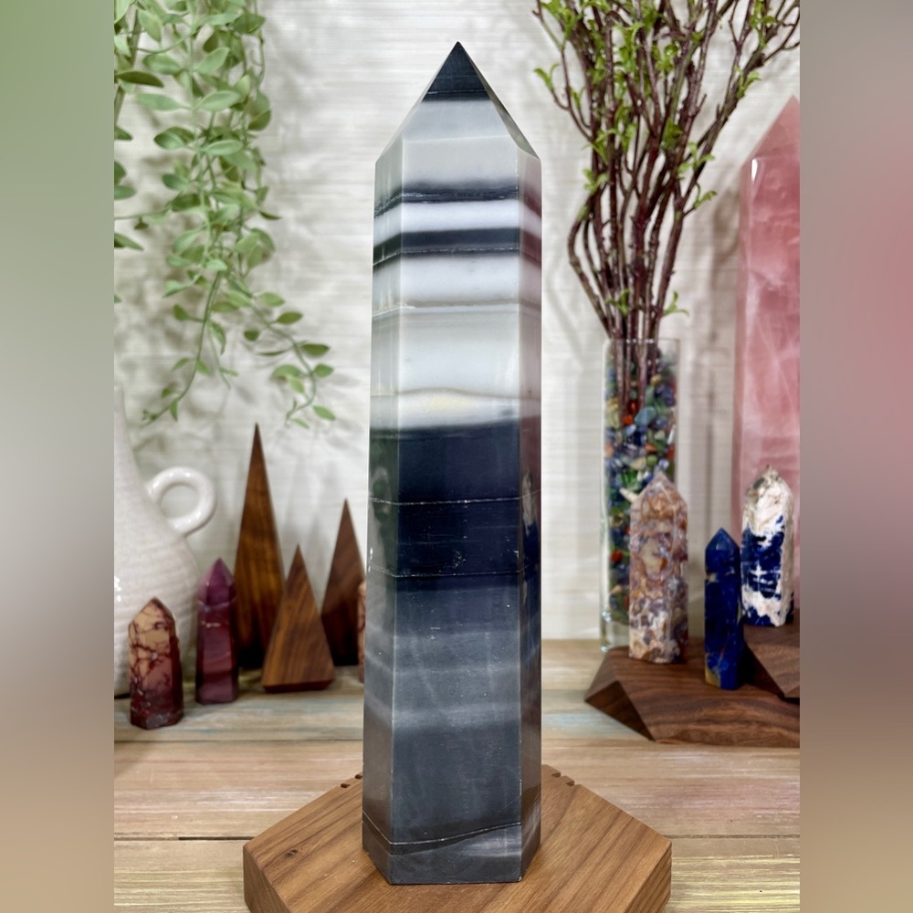 2265 Extra Large Tai Chi Jasper Crystal Tower - Picture 7 of 13